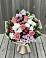 Букет цветов из: Альстромерии, Гвоздики, Розы и Хризантемы в Хотьково