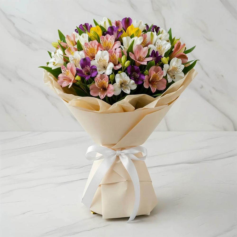 Букет цветов из: Альстромерии в Хотьково