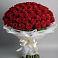 Букет 101 Красная роза Блэк Мэджик в Хотьково