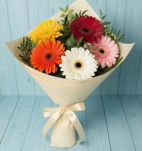 Букет цветов из:  Герберы #REPLACE_PRED# Хотьково