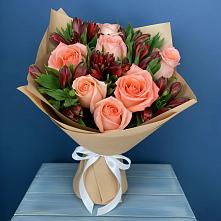 Букет цветов из:  Розы и Альстромерии #REPLACE_PRED# Хотьково