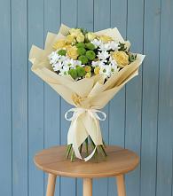 Букет цветов из:  Хризантемы и Розы #REPLACE_PRED# Хотьково