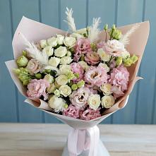 Букет цветов из:  Альстромерии и Розы в Хотьково